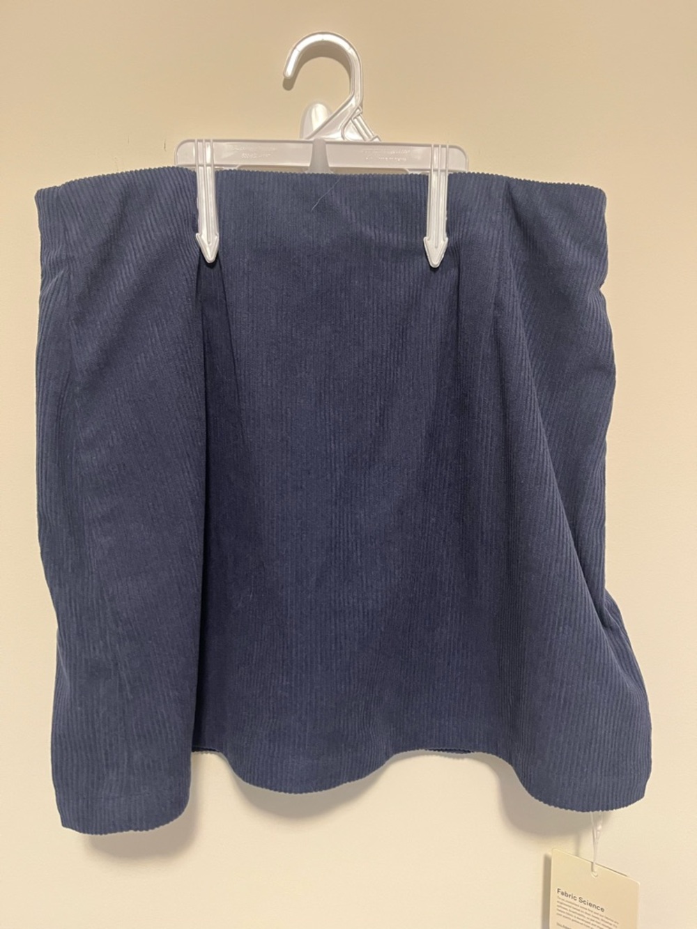HALARA Navy Mini Corduroy Skirt